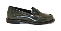 MOCASSINO IN PELLE ABRASIV LUXOR VERDE